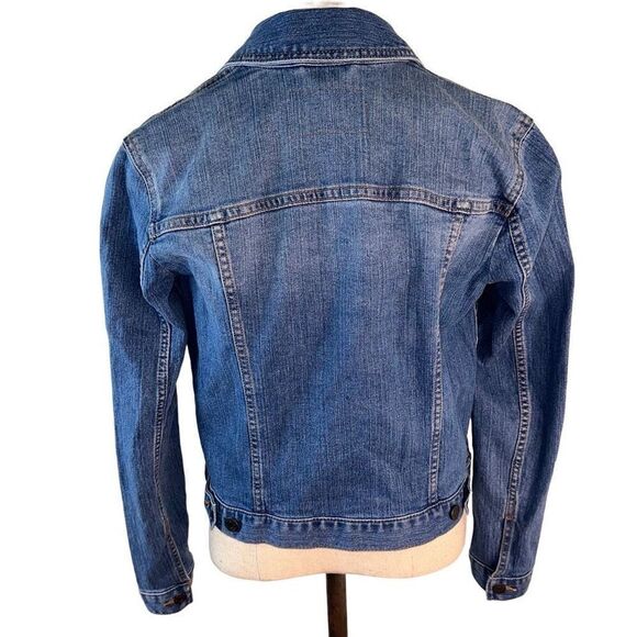 Banana Republic Womens XS Denim Shacket Jacket Button Front Classic Casual - Picture 2 of 11